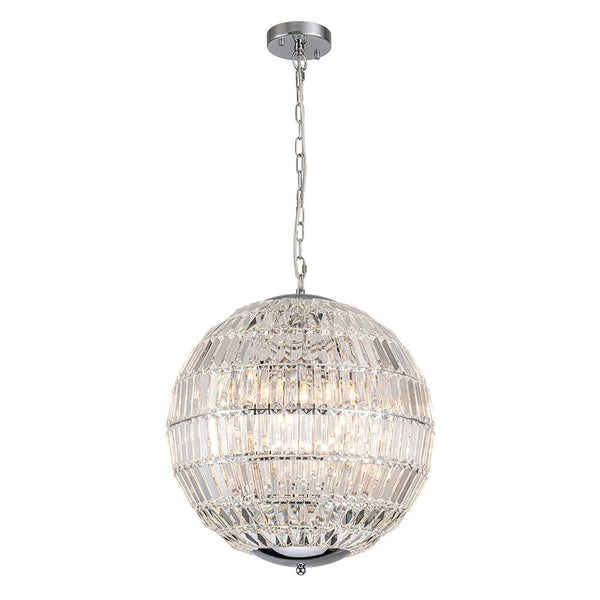 Thehouselights - Glam Modern Crystal Orb Chandelier - Chandelier - Chrome - 