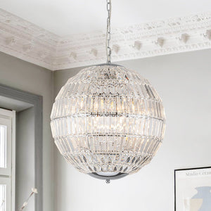 Thehouselights - Glam Modern Crystal Orb Chandelier - Chandelier - Chrome - 