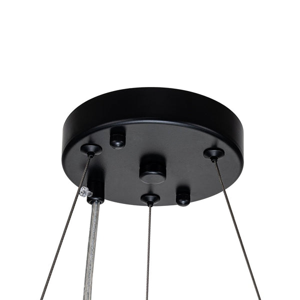 Thehouselights-Glam Modern Round Crystal Chandelier-Chandelier-Chrome-