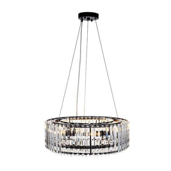 Thehouselights-Glam Modern Round Crystal Chandelier-Chandelier-Chrome-