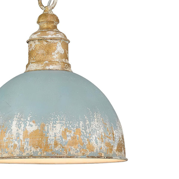 Thehouselights - Handcrafted Blue Dome Pendant Lighting - Pendant - Blue - 