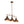 Thehouselights - Industrial 3 - Light Bar Dome Pendant Light - Pendant - Rusty Bronze - 