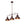 Thehouselights - Industrial 3 - Light Bar Dome Pendant Light - Pendant - Rusty Bronze - 