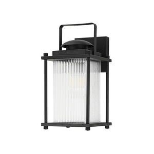 Thehouselights-IP23 Lantern Waterproof Ribbed Glass Outdoor Wall Sconce-Wall Lights-1 Pack-