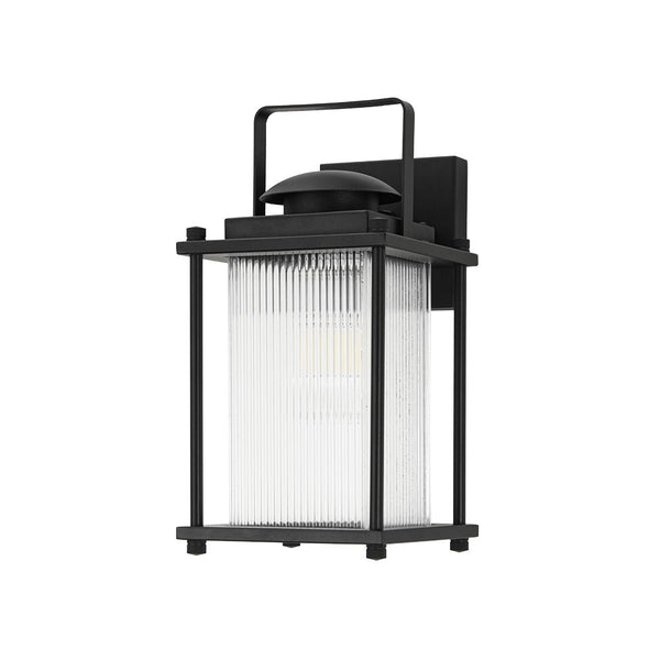 Thehouselights-IP23 Lantern Waterproof Ribbed Glass Outdoor Wall Sconce-Wall Lights-1 Pack-