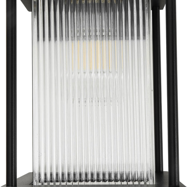 Thehouselights-IP23 Lantern Waterproof Ribbed Glass Outdoor Wall Sconce-Wall Lights-1 Pack-