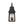 Thehouselights - IP23 Matte Black Clear Glass Outdoor Wall Sconce - Wall Lights - 1 Pack - 