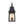 Thehouselights - IP23 Matte Black Clear Glass Outdoor Wall Sconce - Wall Lights - 1 Pack - 