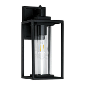 Thehouselights - IP23 Rectangular Lantern Outdoor Wall Sconce - Wall Lights - 1 Pack - 