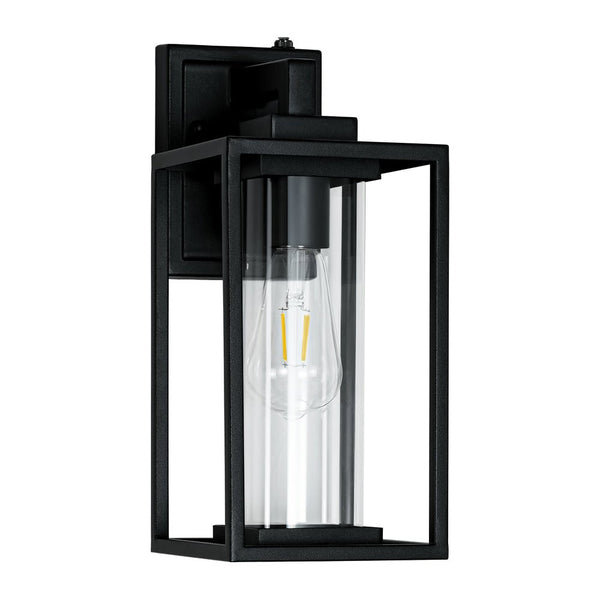 Thehouselights - IP23 Rectangular Lantern Outdoor Wall Sconce - Wall Lights - 1 Pack - 