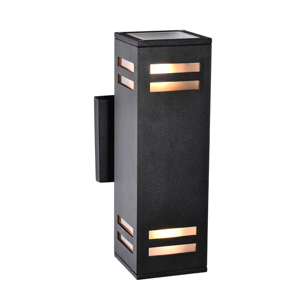 Thehouselights - IP54 Armed Outdoor Wall Sconce Up/Down Lighting - Wall Lights - 1 Pack - 