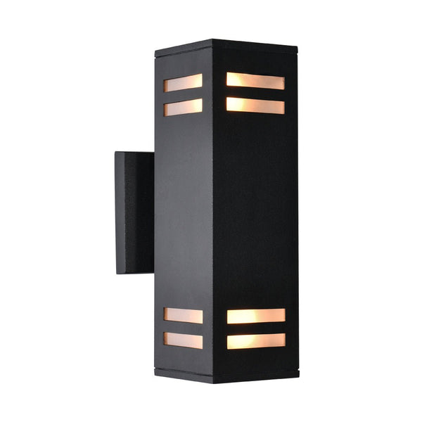 Thehouselights - IP54 Armed Outdoor Wall Sconce Up/Down Lighting - Wall Lights - 1 Pack - 