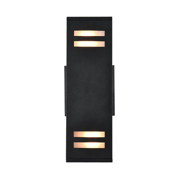 Thehouselights - IP54 Armed Outdoor Wall Sconce Up/Down Lighting - Wall Lights - 1 Pack - 