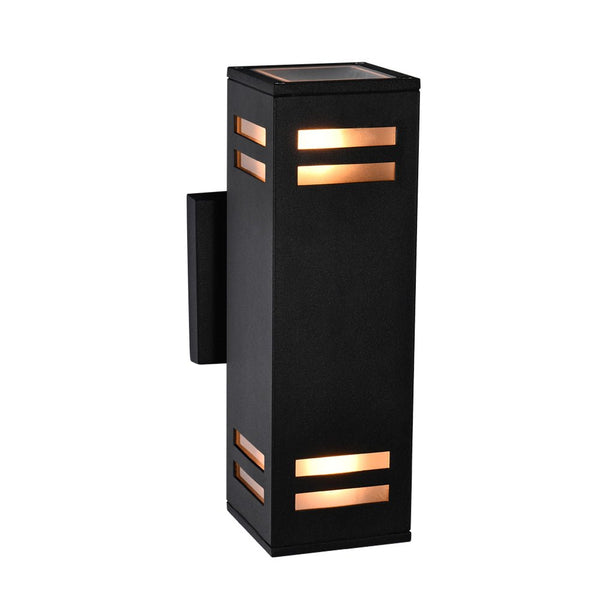 Thehouselights - IP54 Armed Outdoor Wall Sconce Up/Down Lighting - Wall Lights - 1 Pack - 