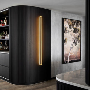 Thehouselights-IP65 LED Long Strip Black Wall Light-Wall Lights-Black-