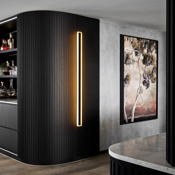 Thehouselights-IP65 LED Long Strip Black Wall Light-Wall Lights-Black-
