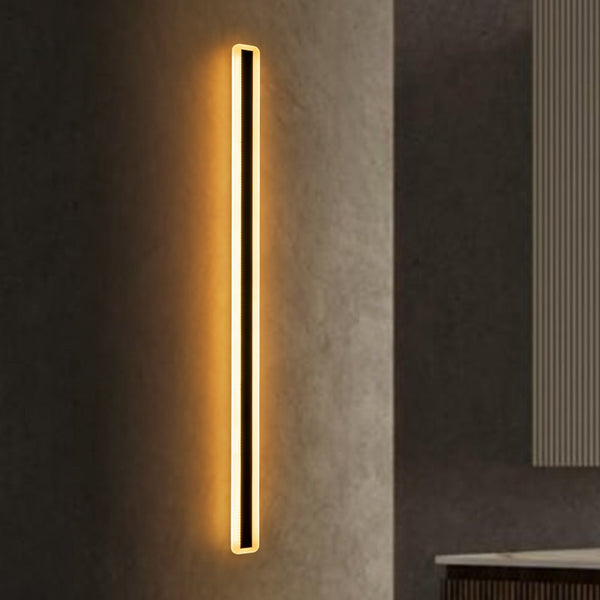 Thehouselights-IP65 LED Long Strip Black Wall Light-Wall Lights-Black-