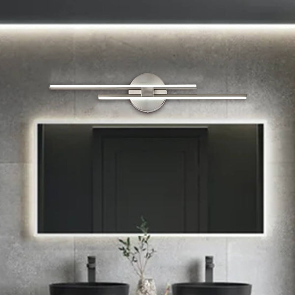 Thehouselights-Linear LED Flush Mount Ceiling Light-Ceiling Light-Black-60 CM