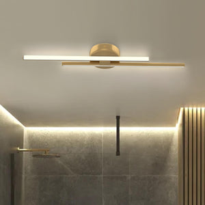 Thehouselights-Linear LED Flush Mount Ceiling Light-Ceiling Light-Brass-60 CM
