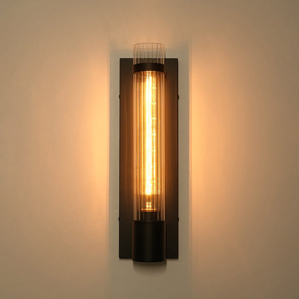 Thehouselights - Linear Tube Glass Wall Sconce - Wall Lights - 1 Pack - 