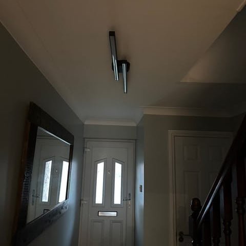 Thehouselights - Long Strip LED Black Flush Mount - Ceiling Light - 
