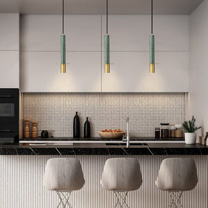 Thehouselights - Long - strip Marble Mini Pendant Light - Pendant - 