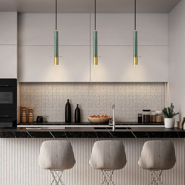 Thehouselights - Long - strip Marble Mini Pendant Light - Pendant - 
