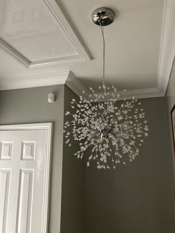 Thehouselights - Luxury 8 - Light Sputnik Firework Chandelier - Chandelier - Chrome - 