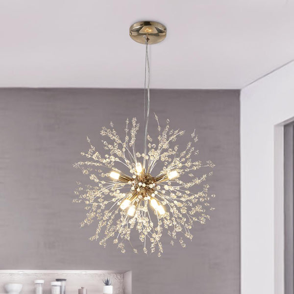 Thehouselights - Luxury 8 - Light Sputnik Firework Chandelier - Chandelier - Chrome - 