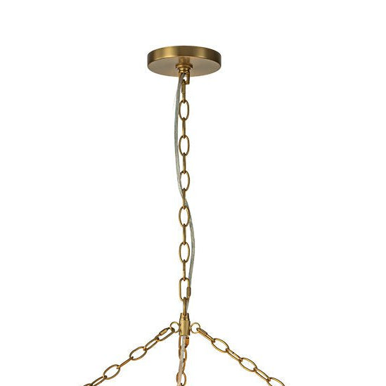 Thehouselights-Luxury Large Cluster Cloud Bubble Chandelier Ribbed Glass Brass Hanging Light (Copy)-Chandelier-8-Light-A