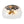 Thehouselights - Mid - Century Modern Hammer Glass Flush Mount - Ceiling Light - Black - 