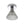 Thehouselights-Minimalist Cone Glass LED Semi Flush Mount-Ceiling Light-Chrome-