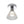 Thehouselights-Minimalist Cone Glass LED Semi Flush Mount-Ceiling Light-Chrome-
