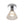Thehouselights-Minimalist Cone Glass LED Semi Flush Mount-Ceiling Light-Chrome-