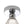 Thehouselights-Minimalist Cone Glass LED Semi Flush Mount-Ceiling Light-Chrome-