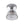 Thehouselights-Minimalist Tapered Bell Glass LED Semi Flush Mount-Ceiling Light-Chrome-