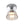 Thehouselights-Minimalist Tapered Bell Glass LED Semi Flush Mount-Ceiling Light-Chrome-