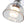 Thehouselights-Minimalist Tapered Bell Glass LED Semi Flush Mount-Ceiling Light-Chrome-