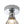 Thehouselights-Minimalist Textured Glass LED Semi Flush Mount-Ceiling Light-Chrome-