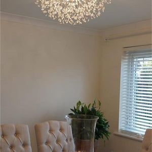 Thehouselights - Modern Beaded Sputnik Flush Mount Ceiling Light - Flush Mount - Gold - 5 Bulbs