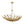 Thehouselights - Modern Brass Branching Basin Chandelier - Chandelier - 6 - Light - 