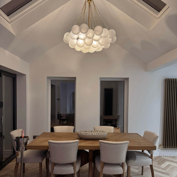 Modern Hanging Glass Cluster Bubble Chandelier Light