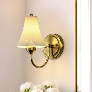 Thehouselights-Modern LED Cone Shade Wall Sconce-Wall Lights-Brass-
