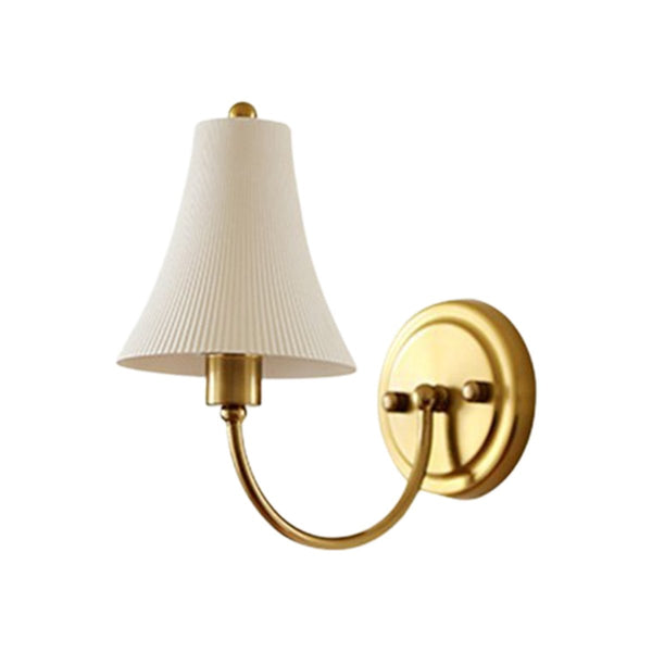 Thehouselights-Modern LED Cone Shade Wall Sconce-Wall Lights-Brass-