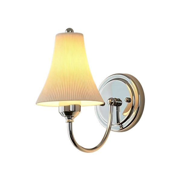 Thehouselights-Modern LED Cone Shade Wall Sconce-Wall Lights-Chrome-