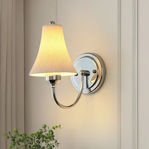 Thehouselights-Modern LED Cone Shade Wall Sconce-Wall Lights-Chrome-