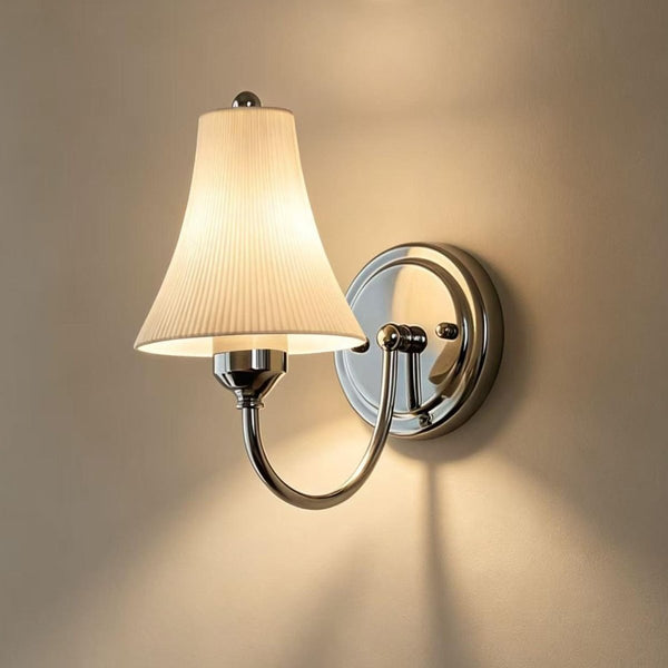 Thehouselights-Modern LED Cone Shade Wall Sconce-Wall Lights-Chrome-