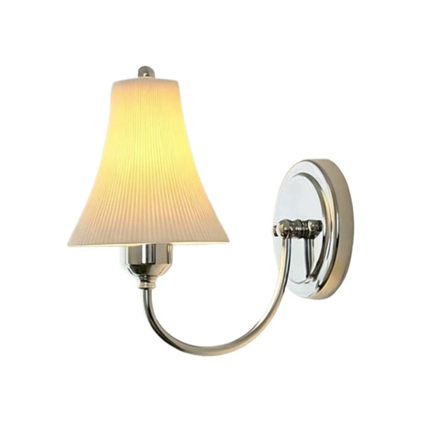 Thehouselights-Modern LED Cone Shade Wall Sconce-Wall Lights-Chrome-