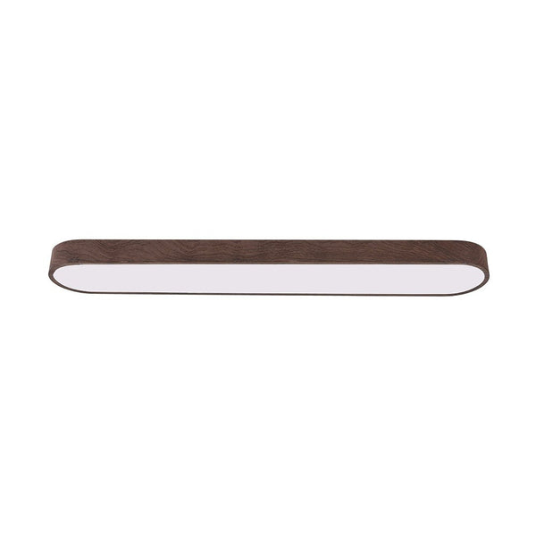 Thehouselights-Modern LED Long Oval Flush Mount Ceiling Light-Flush Mount-Dark Brown-Cool White