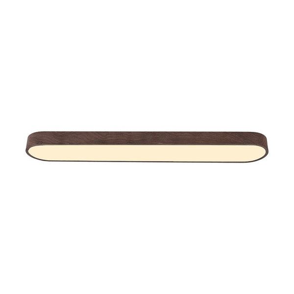 Thehouselights-Modern LED Long Oval Flush Mount Ceiling Light-Flush Mount-Dark Brown-Cool White